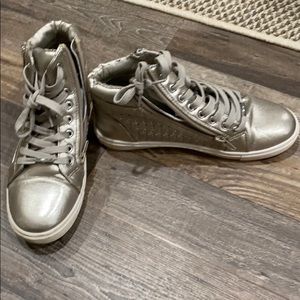 Steve Madden metallic sneakers